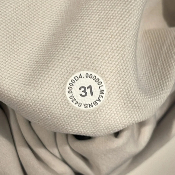 Lululemon ABC Pant Slim 32" *Utilitech White Opal size 31 - Picture 8 of 8